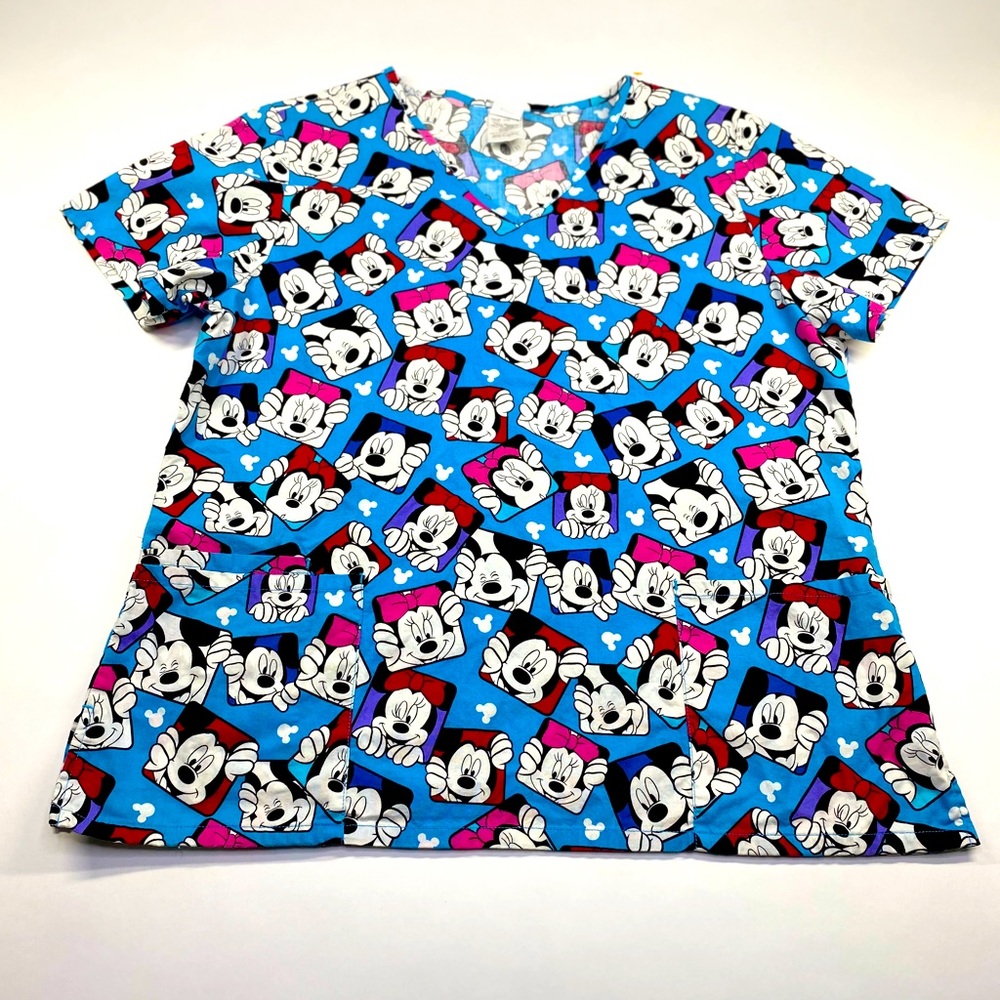 Mickey and Minnie Mouse Scrub top